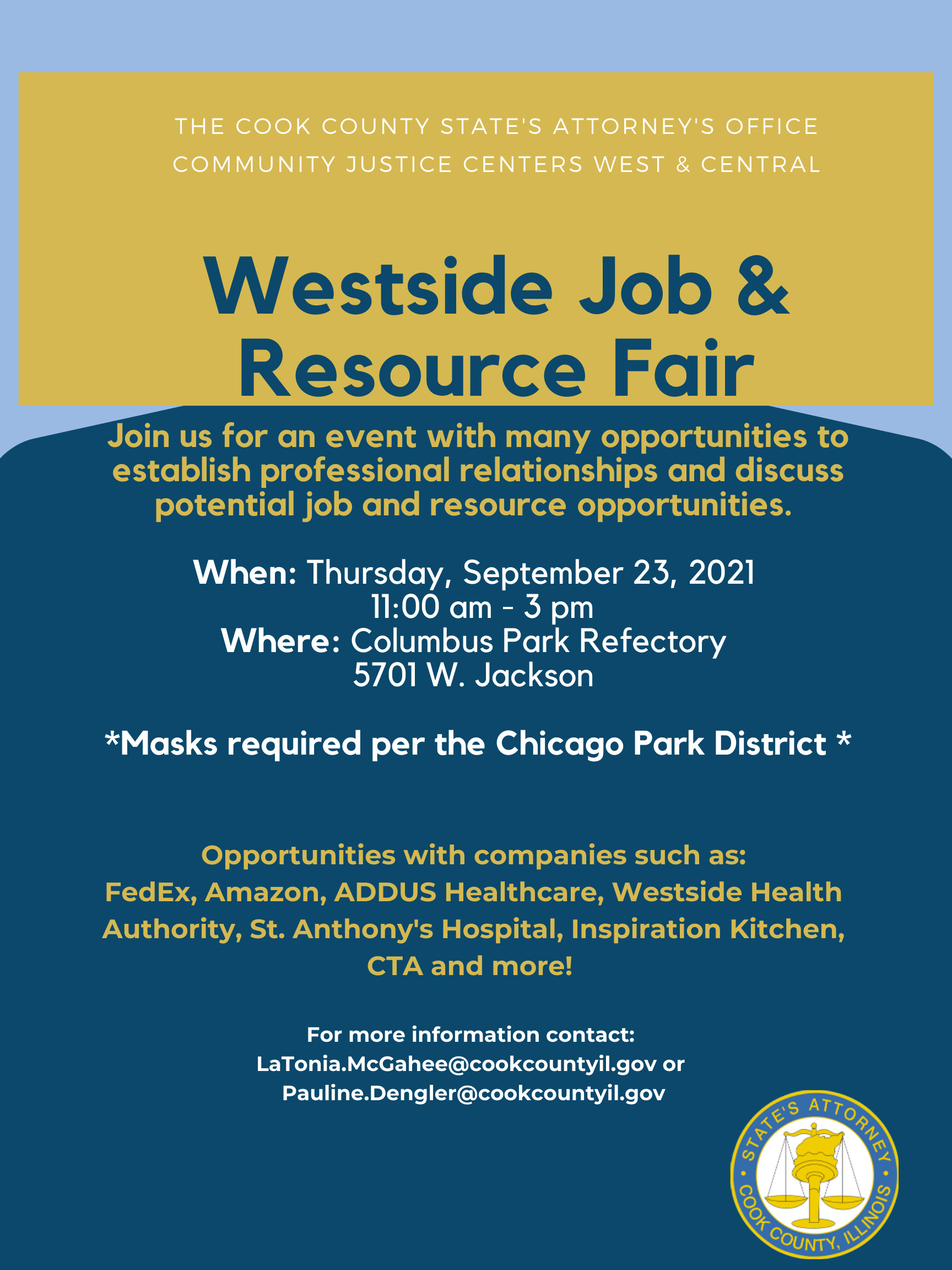 Westside Job and Resource Fair states attorney2